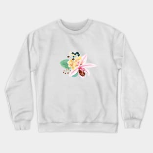 pink orchid arrangement Crewneck Sweatshirt